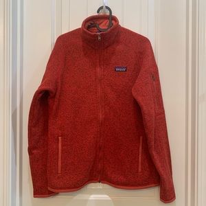 Patagonia Women's Better Sweater Fleece Jacket Red Size Medium